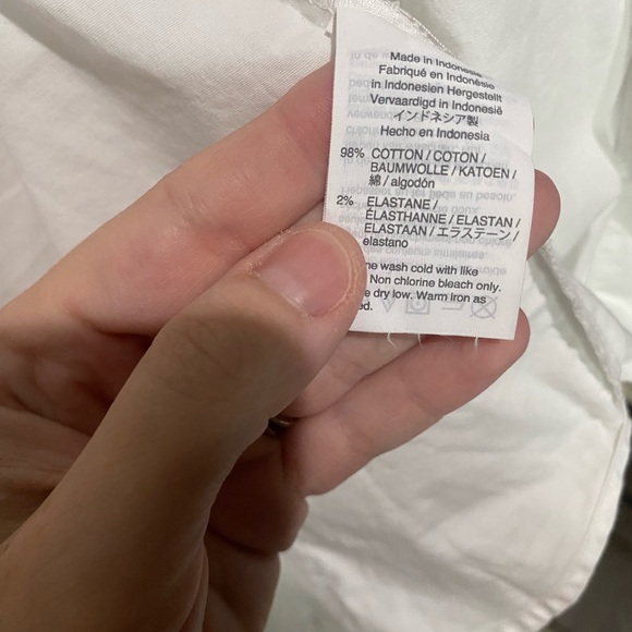 J.Crew White Slim button down Fit Shirt 4t tall - Picture 2 of 3